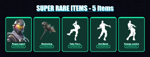 [PS4/PS5/PC] | Rogue Agent | Luxe | Ruin | Blackheart | Hybrid | 53 skin | 46 pickaxe | 68 emote | 48 glider | Lv844
