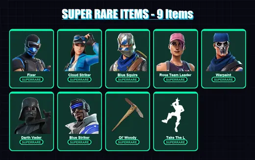 [PS4/PS5/XBOX/PC] | Fixer | Cloud Striker | Blue Squire | Rose Team Leader | Warpaint | 22 skin | 28 pickaxe | 26 emote | 28 glider | Lv405 — Game account