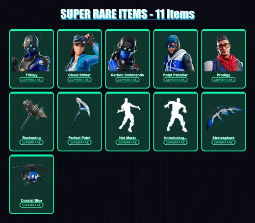 [PC/XBOX/PSN] | Trilogy | Cloud Striker | Carbon Commando | Point Patroller | Prodigy | 66 skin | 58 pickaxe | 54 emote | 64 glider | Lv633 — Game account
