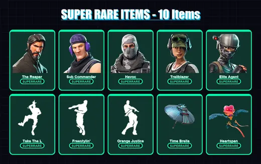[PC/PSN] | The Reaper | Sub Commander | Havoc | Trailblazer | Elite Agent | 121 skin | 119 pickaxe | 118 emote | 98 glider | Lv1830