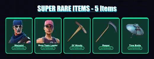 [PC/PSN] | Warpaint | Rose Team Leader | Fade | Valeria | The Ice Queen | 100 skin | 156 pickaxe | 110 emote | 125 glider | Lv2355