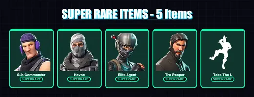 [PC/XBOX/PSN] | Sub Commander | Havoc | Elite Agent | The Reaper | Dark Voyager | 8 skin | 5 pickaxe | 7 emote | 8 glider | Lv119