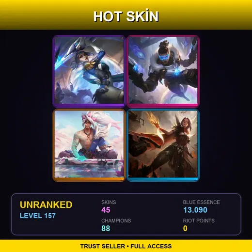 LAN | Pulsefire Fiora | Spirit Blossom Yasuo | High Noon Irelia | Spirit Blossom Vayne | 45 Skin | 88 Champ | Lv157