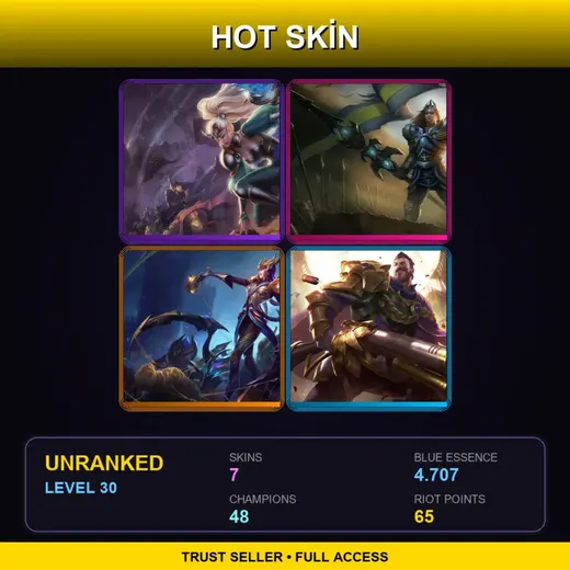 EUNE | Victorious Janna | Victorious Jarvan IV | Victorious Elise | Victorious Graves | 7 Skin | 48 Champ | Lv30