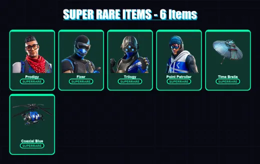 [PC/XBOX] | Prodigy | Fixer | Trilogy | Point Patroller | Lt. Evergreen | 6 skin | 11 pickaxe | 18 emote | 18 glider | Lv348
