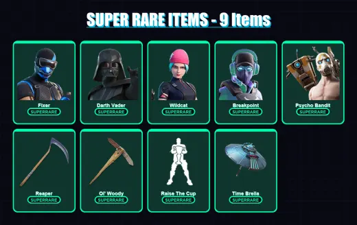 [PS4/PS5/XBOX/PC] | Fixer | Darth Vader | Wildcat | Breakpoint | Psycho Bandit | 143 skin | 226 pickaxe | 149 emote | 172 glider | Lv3545