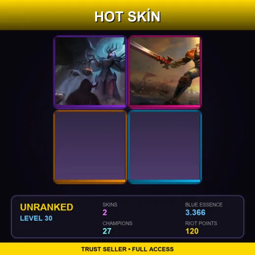EUNE | Judgment Kayle | Sanguine Garen | 2 Skin | 27 Champ | Lv30