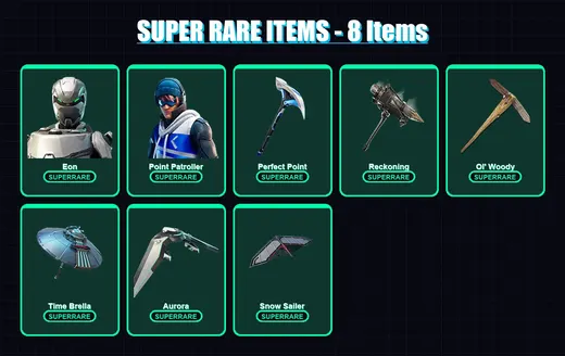 [SWITCH/PC] | Eon | Point Patroller | Fusion | Sorana | Rox | 143 skin | 157 pickaxe | 132 emote | 149 glider | Lv2342