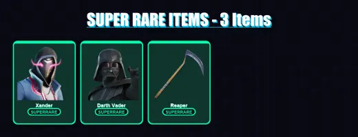 [PC/XBOX/PSN] | Xander | Darth Vader | Mandalorian | Torin | Joey | 91 skin | 105 pickaxe | 78 emote | 77 glider | Lv1887