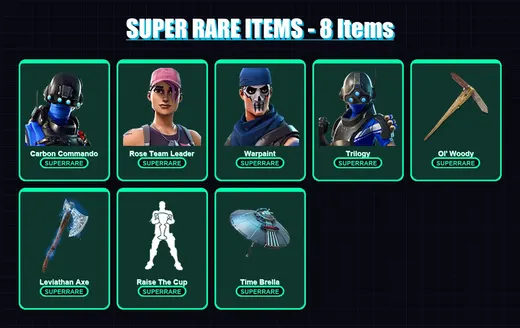 [PC] | Carbon Commando | Rose Team Leader | Warpaint | Trilogy | Gear Specialist Maya | 114 skin | 125 pickaxe | 125 emote | 113 glider | Lv2004