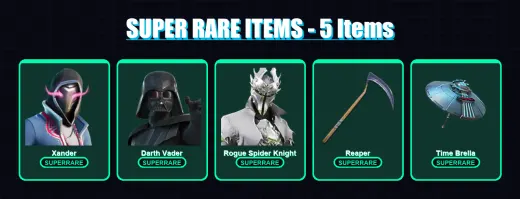 [PC] | Xander | Darth Vader | Rogue Spider Knight | Nezumi | Snap | 78 skin | 115 pickaxe | 94 emote | 98 glider | Lv1616