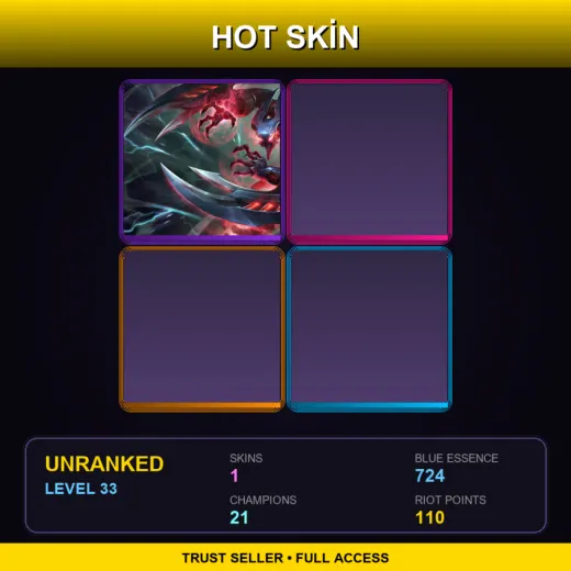 TR | Eternum Nocturne | 1 Skin | 21 Champ | Lv33