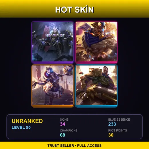 SG | Victorious Sejuani | Victorious Maokai | Victorious Orianna | Victorious Graves | 34 Skin | 68 Champ | Lv80