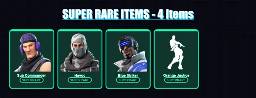 [PC/XBOX] | Sub Commander | Havoc | Blue Striker | Hybrid | Blackheart | 7 skin | 11 pickaxe | 18 emote | 15 glider | Lv240