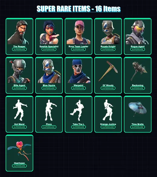 [PC/XBOX/PSN] | The Reaper | Sparkle Specialist | Rose Team Leader | 145 skin | Lv1753