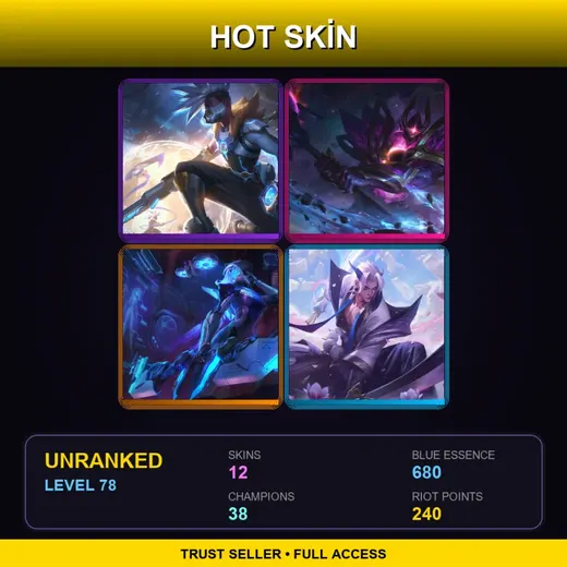 LAS | Dark Star Mordekaiser | Pulsefire Ekko | PROJECT: Ashe | Spirit Blossom Yone | 12 Skin | 38 Champ | Lv78 — Arcane Inventor Jayce