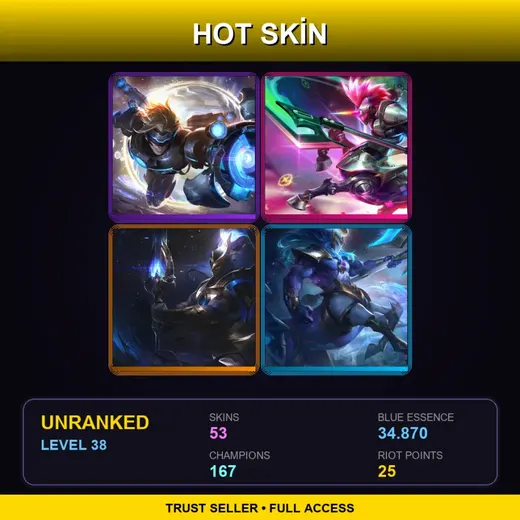 TW | Spirit Blossom Darius | Battle Academia Ezreal | Cosmic Defender Xin Zhao | Cosmic Charger Hecarim | 53 Skin | 167 Champ | Lv38 — Snow Moon Kayn