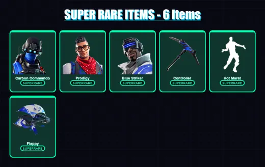 [PS4/PS5/XBOX/PC] | Carbon Commando | Prodigy | Blue Striker | Santa Dogg | Lt. Evergreen | 8 skin | 20 pickaxe | 11 emote | 16 glider | Lv271