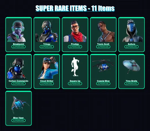 [PC/XBOX] | Breakpoint | Trilogy | Prodigy | Travis Scott | Sultura | 90 skin | 101 pickaxe | 85 emote | 107 glider | Lv1354