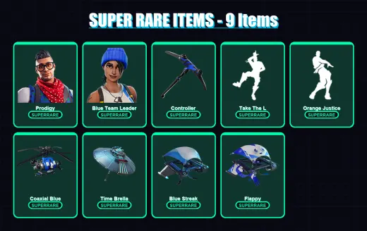 [PC/XBOX/PSN] | Prodigy | Blue Team Leader | Omegarok | Valor | The Visitor | 22 skin | 51 pickaxe | 47 emote | 54 glider | Lv817