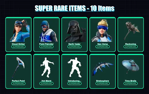 [PS4/PS5/XBOX/PC] | Cloud Striker | Point Patroller | Darth Vader | Neo Versa | Malik | 190 skin | 227 pickaxe | 164 emote | 182 glider | Lv2328
