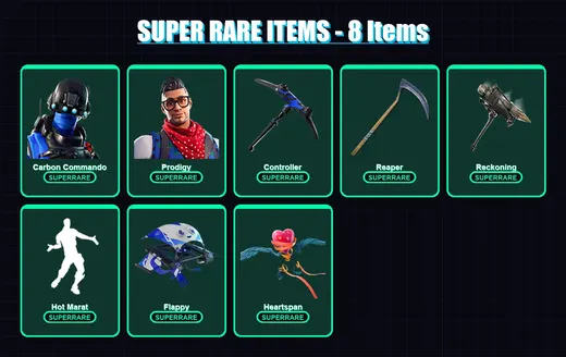 [PS4/PS5/XBOX/PC] | Carbon Commando | Prodigy | Dire | Lynx | Rex | 48 skin | 24 pickaxe | 47 emote | 33 glider | Lv363