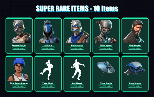 [PS4/PS5/XBOX/PC] | Royale Knight | Sultura | Blue Squire | Elite Agent | The Reaper | 141 skin | 115 pickaxe | 87 emote | 73 glider | Lv857