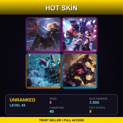 VN | Riot Kayle | TPA Mundo | Bad Santa Veigar | Medieval Twitch | 8 Skin | 40 Champ | Lv69 — Bad Santa Veigar