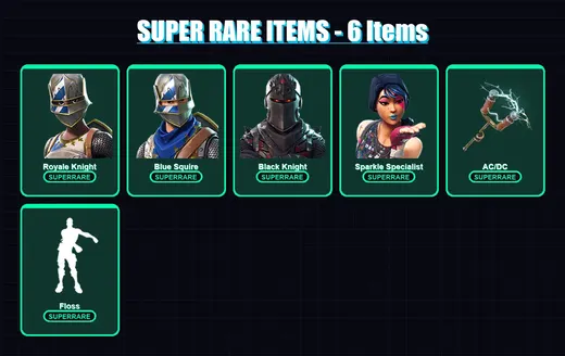 [PC/XBOX/PSN] | Royale Knight | Blue Squire | Black Knight | Sparkle Specialist | Yuletide Ranger | 5 skin | 4 pickaxe | 12 emote | 4 glider | Lv49