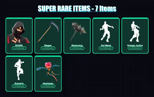 [PC/XBOX] | IKONIK | Ruin | The Ice King | Leviathan | Calamity | 52 skin | 57 pickaxe | 80 emote | 56 glider | Lv1040