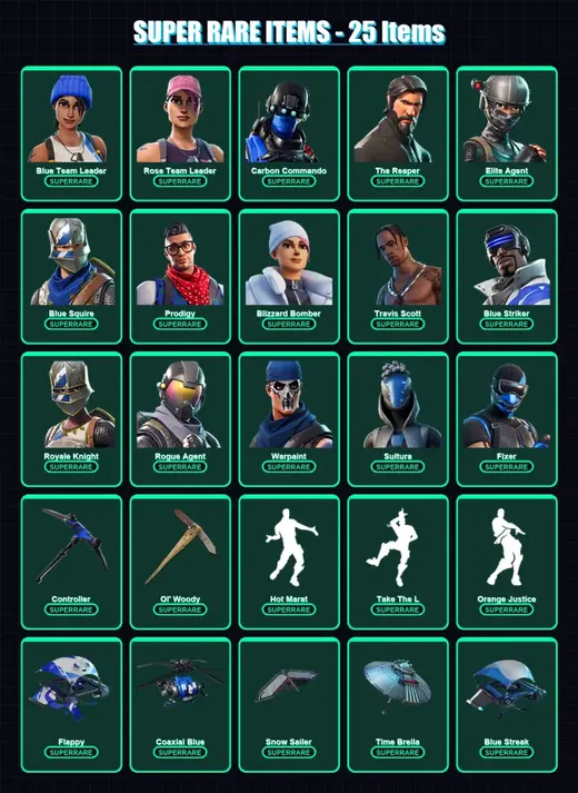 [PC/XBOX] | Blue Team Leader | Rose Team Leader | Carbon Commando | 109 skin | Lv2127