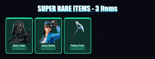 [PC/PSN] | Darth Vader | Cloud Striker | Malik | Snap | Adira | 15 skin | 78 pickaxe | 39 emote | 71 glider | Lv1464