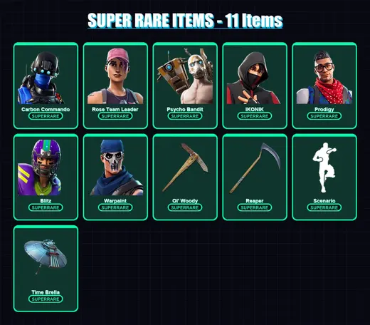 [PC/XBOX/PSN] | Reflex | Carbon Commando | Rose Team Leader | Psycho Bandit | IKONIK | 146 skin | 105 pickaxe | 134 emote | 100 glider | Lv1049