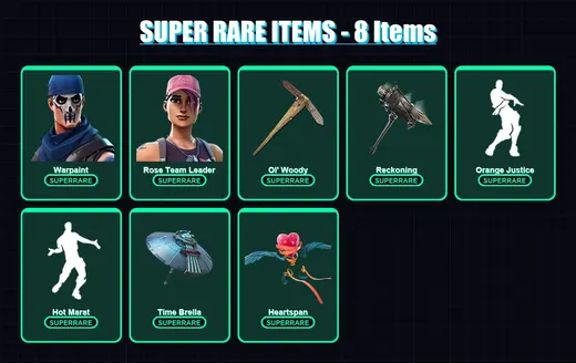 [PS4/PS5/XBOX/PC] | Warpaint | Rose Team Leader | Fusion | Blackheart | Midas | 173 skin | 259 pickaxe | 211 emote | 201 glider | Lv5512