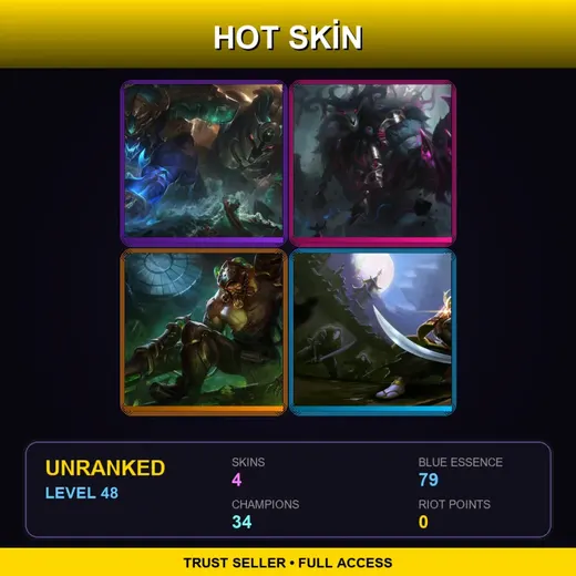 ME | Worldbreaker Nautilus | The Thousand-Pierced Bear | Chemtech Tryndamere | Samurai Yi | 4 Skin | 34 Champ | Lv48 — Samurai Yi