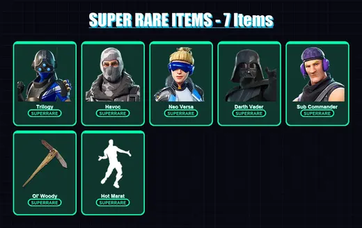 [PS4/PS5/XBOX/PC] | Trilogy | Havoc | Neo Versa | Darth Vader | Sub Commander | 169 skin | 212 pickaxe | 170 emote | 192 glider | Lv3661 — Game account