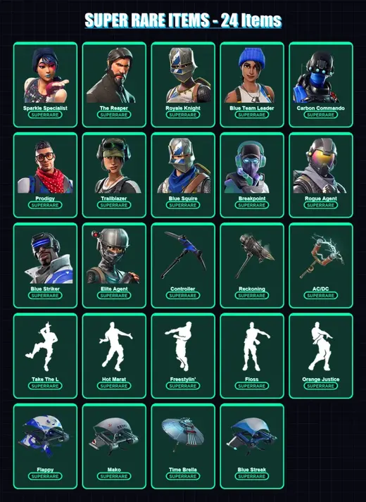 [PS4/PS5/XBOX/PC] | Sparkle Specialist | The Reaper | Royale Knight | 104 skin | Lv1137