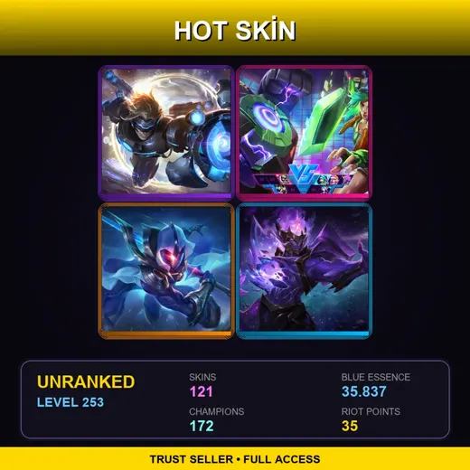 TR | Spirit Blossom Springs Ahri | Spirit Blossom Evelynn | Cosmic Blade Master Yi | Spirit Blossom Cassiopeia | 121 Skin | 172 Champ | Lv253