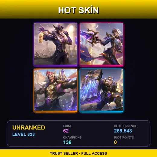 LAN | Victorious Twisted Fate | Victorious Fiora | Victorious Draven | Victorious Braum | 62 Skin | 136 Champ | Lv323 — Cafe Cuties Vladimir