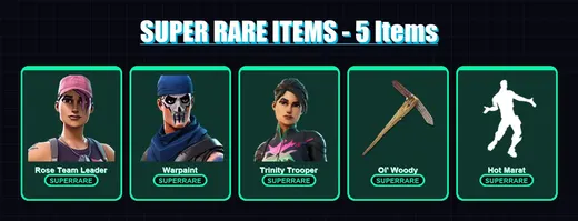 [PC/XBOX/PSN] | Rose Team Leader | Warpaint | Trinity Trooper | Blackheart | Raz | 99 skin | 80 pickaxe | 76 emote | 66 glider | Lv826