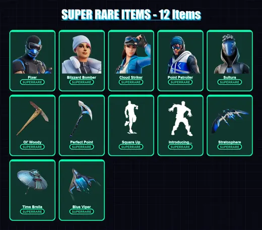 [PS4/PS5/PC] | Fixer | Blizzard Bomber | Cloud Striker | Point Patroller | Sultura | 192 skin | 233 pickaxe | 198 emote | 165 glider | Lv2096 — Game account