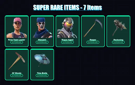 [PC/PSN] | Rose Team Leader | Warpaint | Rogue Agent | Blaze | Deadpool | 124 skin | 191 pickaxe | 159 emote | 145 glider | Lv2083