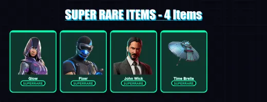 [PC/XBOX/PSN] | Glow | Fixer | John Wick | Fusion | Fade | 71 skin | 85 pickaxe | 82 emote | 76 glider | Lv1081