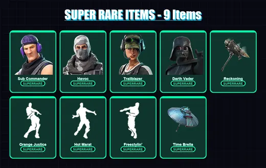 [PC/XBOX/PSN] | Sub Commander | Havoc | Trailblazer | Darth Vader | Midas | 136 skin | 119 pickaxe | 108 emote | 123 glider | Lv1814