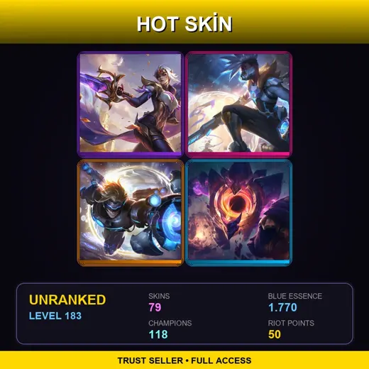 EUNE | Victorious Fiora | Pulsefire Ekko | Dark Star Malphite | Elderwood LeBlanc | 79 Skin | 118 Champ | Lv183