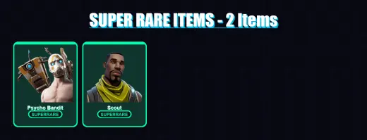 [PS4/PS5/XBOX/PC] | Psycho Bandit | Scout | Kendo | Keisha Cross | Mysterio | 56 skin | 119 pickaxe | 73 emote | 79 glider | Lv1347