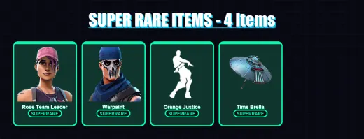 [PC/PSN] | Rose Team Leader | Warpaint | Carbide | Spectra Knight | Lil Split | 11 skin | 25 pickaxe | 20 emote | 19 glider | Lv219