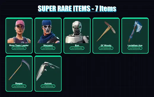 [PC/PSN] | Rose Team Leader | Warpaint | Eon | Fusion | Valeria | 87 skin | 159 pickaxe | 119 emote | 127 glider | Lv2319