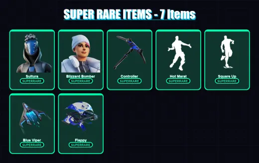 [PC/XBOX] | Sultura | Blizzard Bomber | Ronin | Predator | The Cube Queen | 100 skin | 158 pickaxe | 125 emote | 146 glider | Lv2438