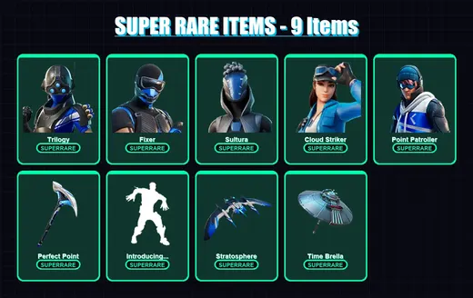 [PS4/PS5/XBOX/PC] | Trilogy | Fixer | Sultura | Cloud Striker | Point Patroller | 27 skin | 48 pickaxe | 38 emote | 56 glider | Lv939 — Game account